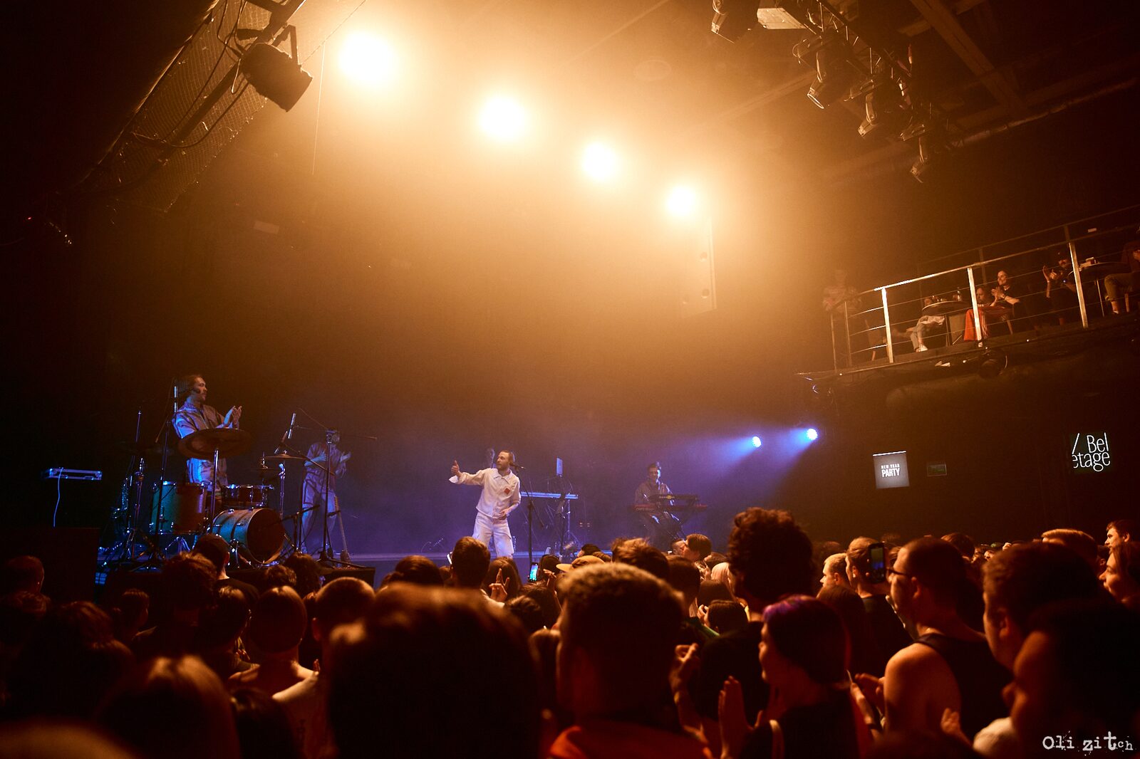 Stas Koroliov live — stage in orange light